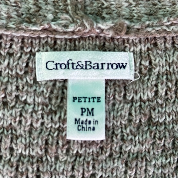 Croft & Barrow open Cardigan sweater - Picture 7 of 7
